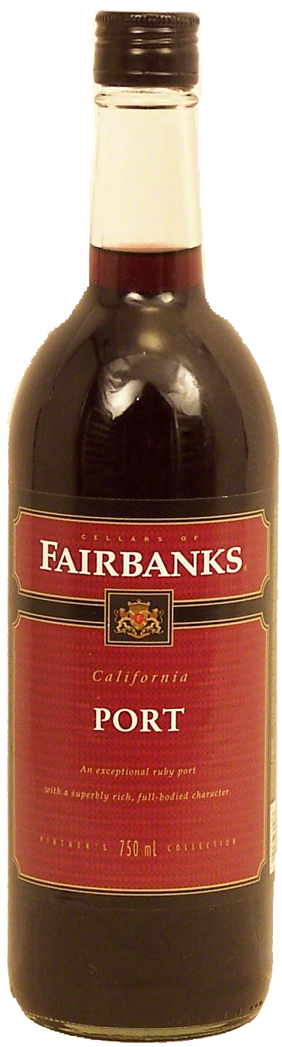 Fairbanks Vintner's Collection ruby port wine of California, 18% alc. by vol. Full-Size Picture
